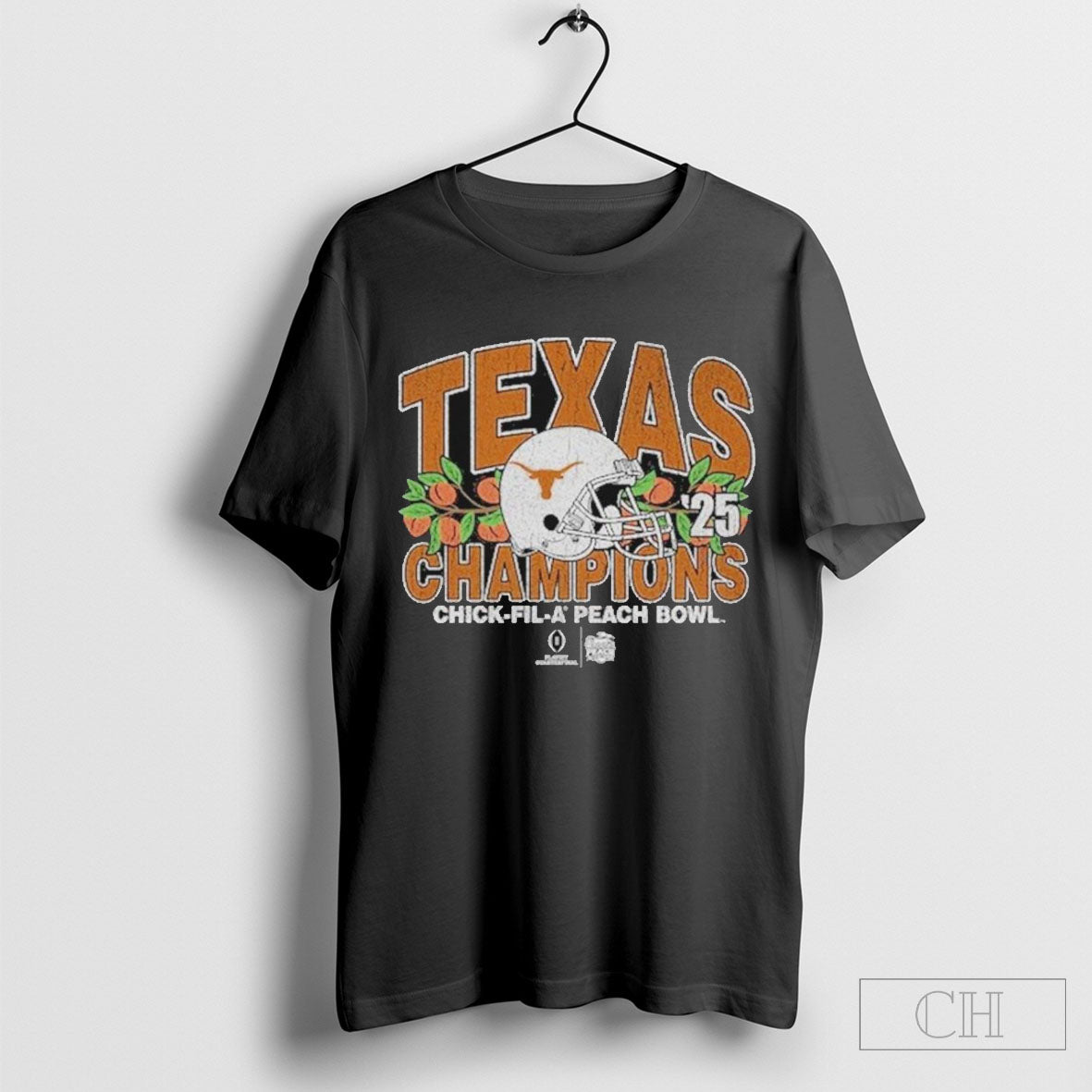 Official Texas Longhorns Blue 84 College Football Playoff 2025 Peach Bowl Champions Shirt