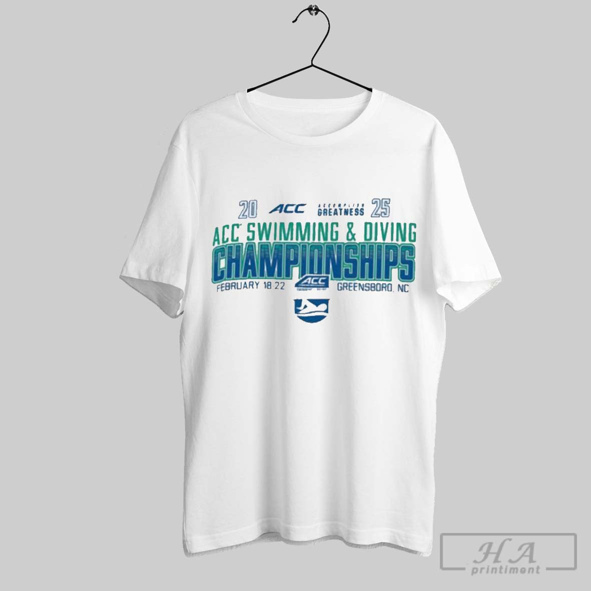 2025 Atlantic Coast Conference Mens Womens Swimming Diving Championships T Shirt