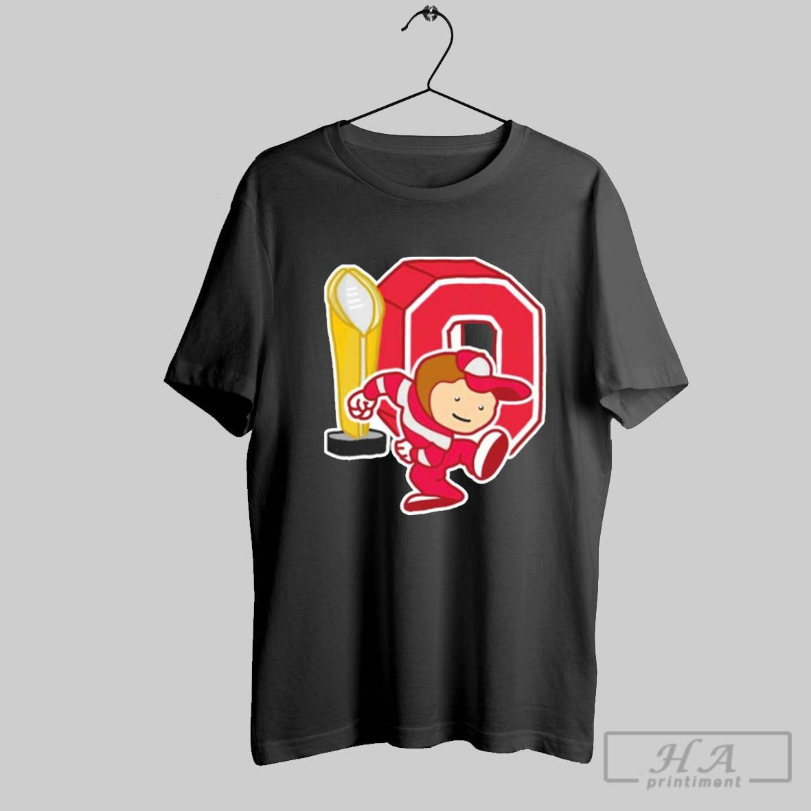State Buckeyes National Champions Trophy And Logo Meme Shirt