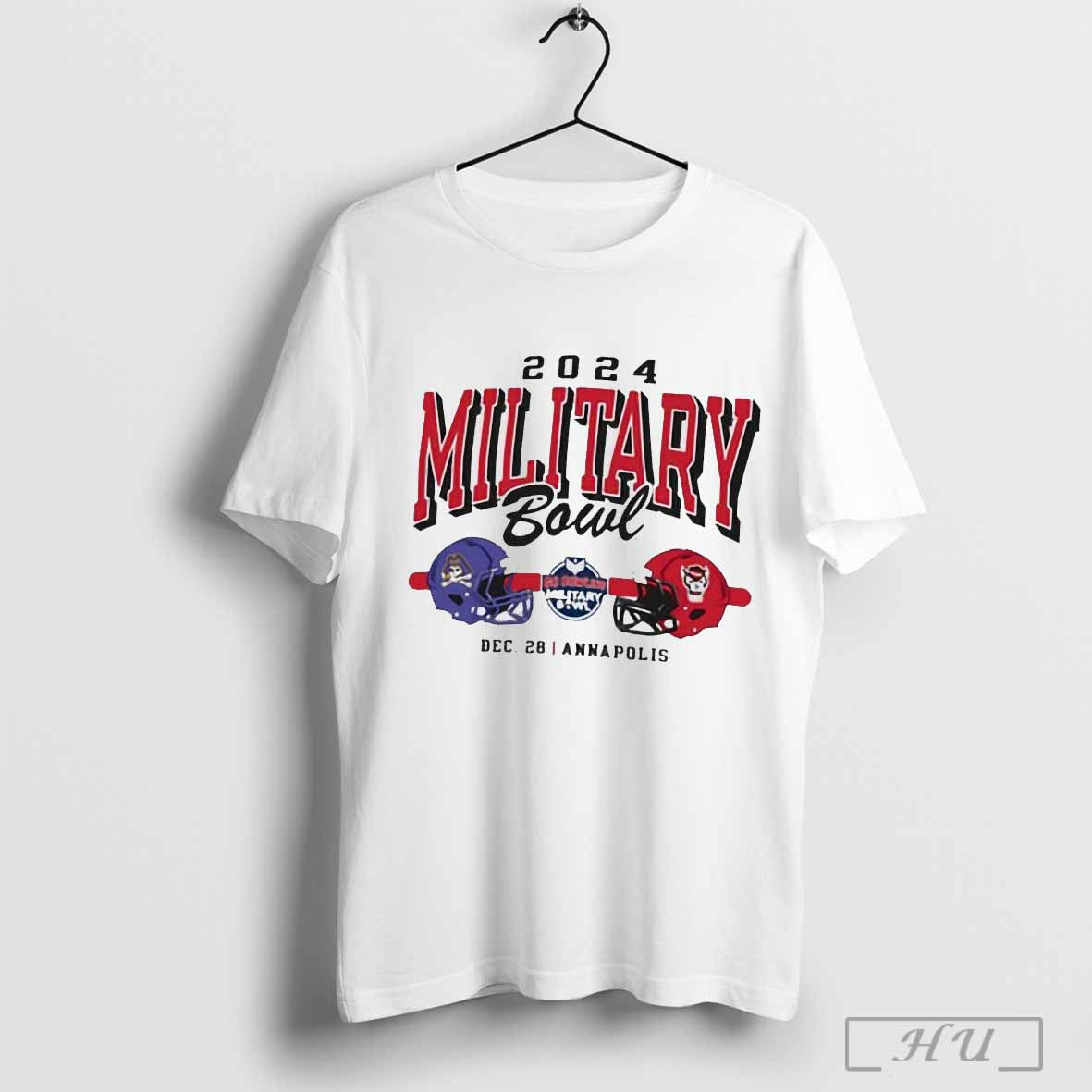 2024 Military Bowl Dueling Helmets Champion East Carolina Pirates Vs Nc State Wolfpack Dec 28 T Shirt