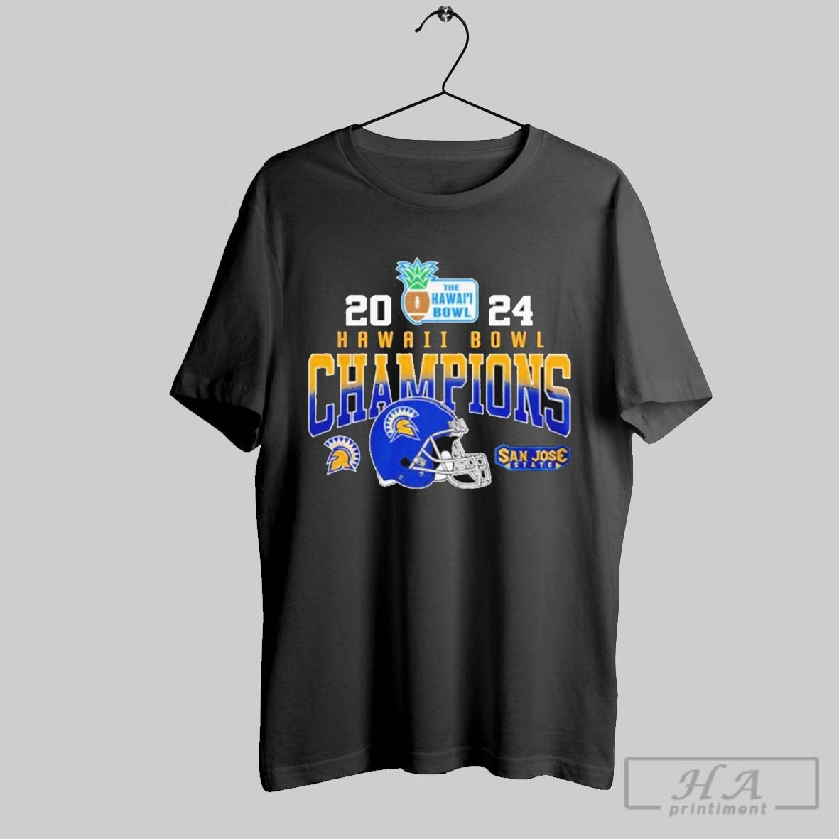Official San Jose State Bowl Hawaii Champions Shirt