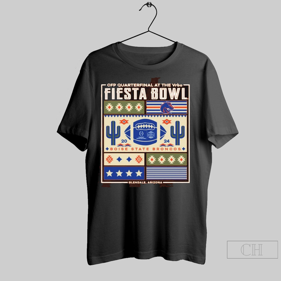 2024 Cfp At The Vrbo Fiesta Bowl Boise State Broncos Block Party Glendale Arizona T Shirt
