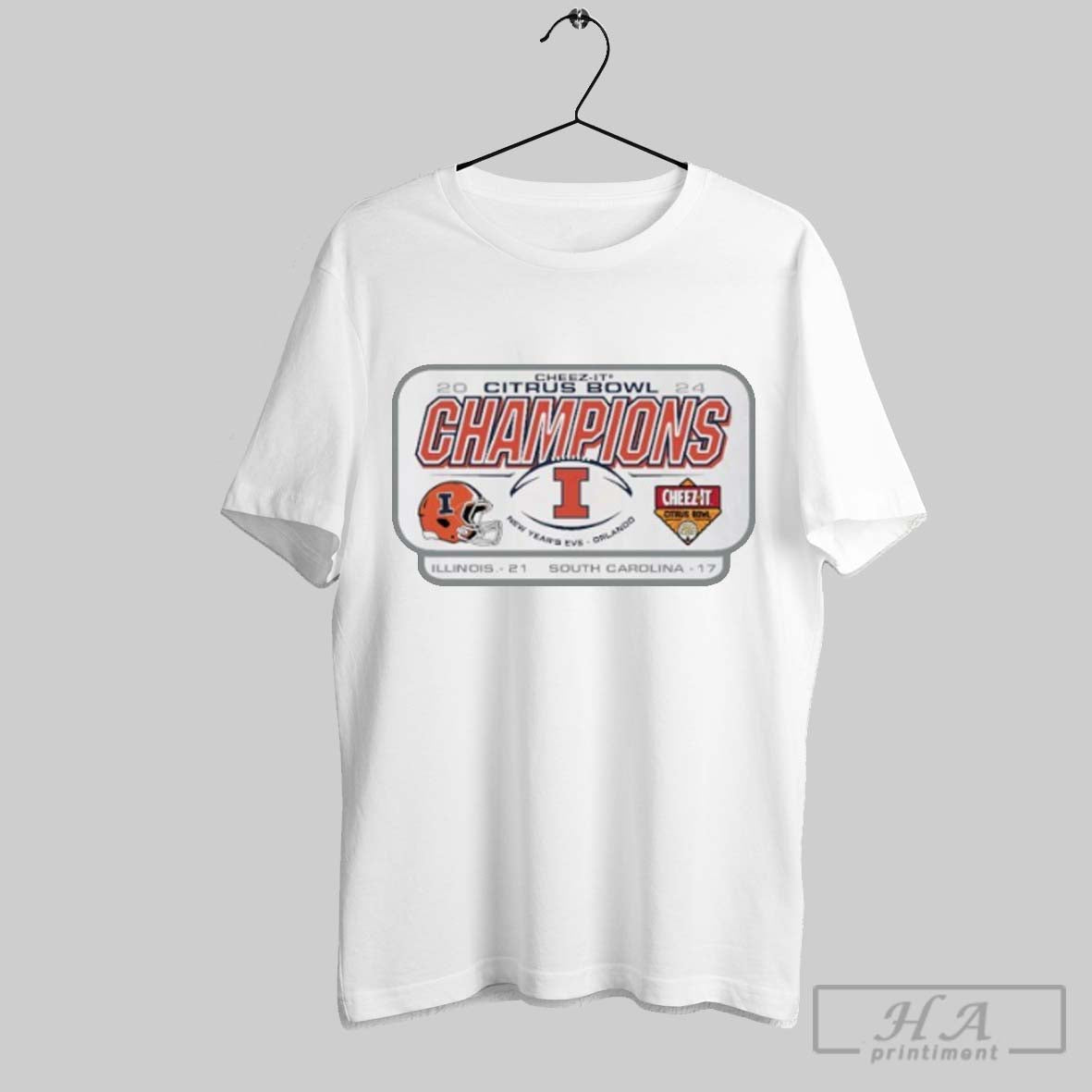 2024 Citrus Bowl Illinois Fighting Illini Champions Score Shirt