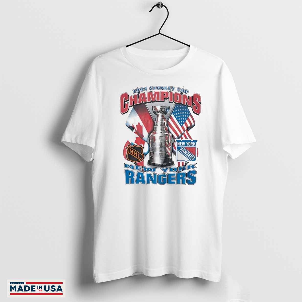 1994 Stanley Cup Champions New York Rangers vintage logo shirt