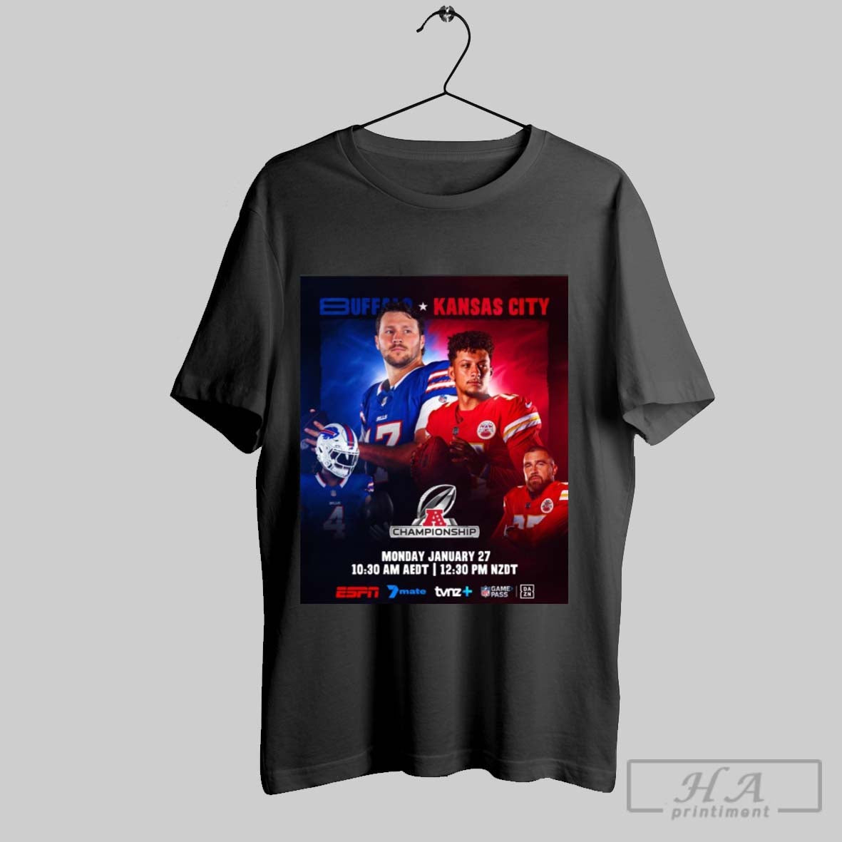 Buffalo And Kansas City Championship Monday January 27 10 30 Am Aedt 12 30 Pm Nzdt T Shirt