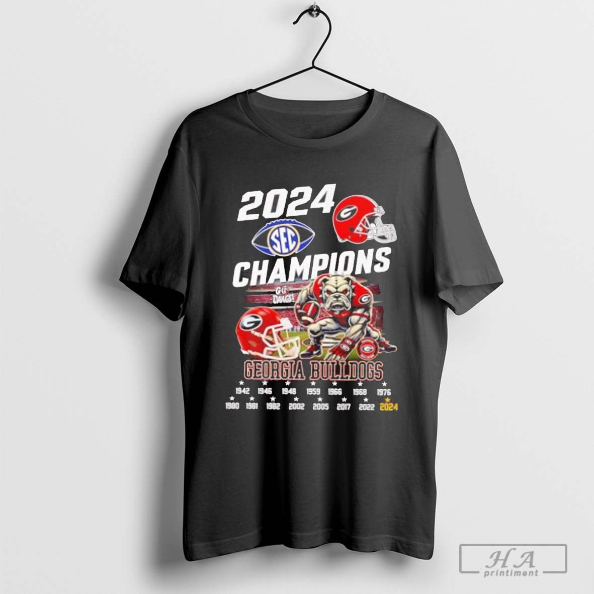 2024 Sec Champions Georgia Bulldogs Mascot Shirt