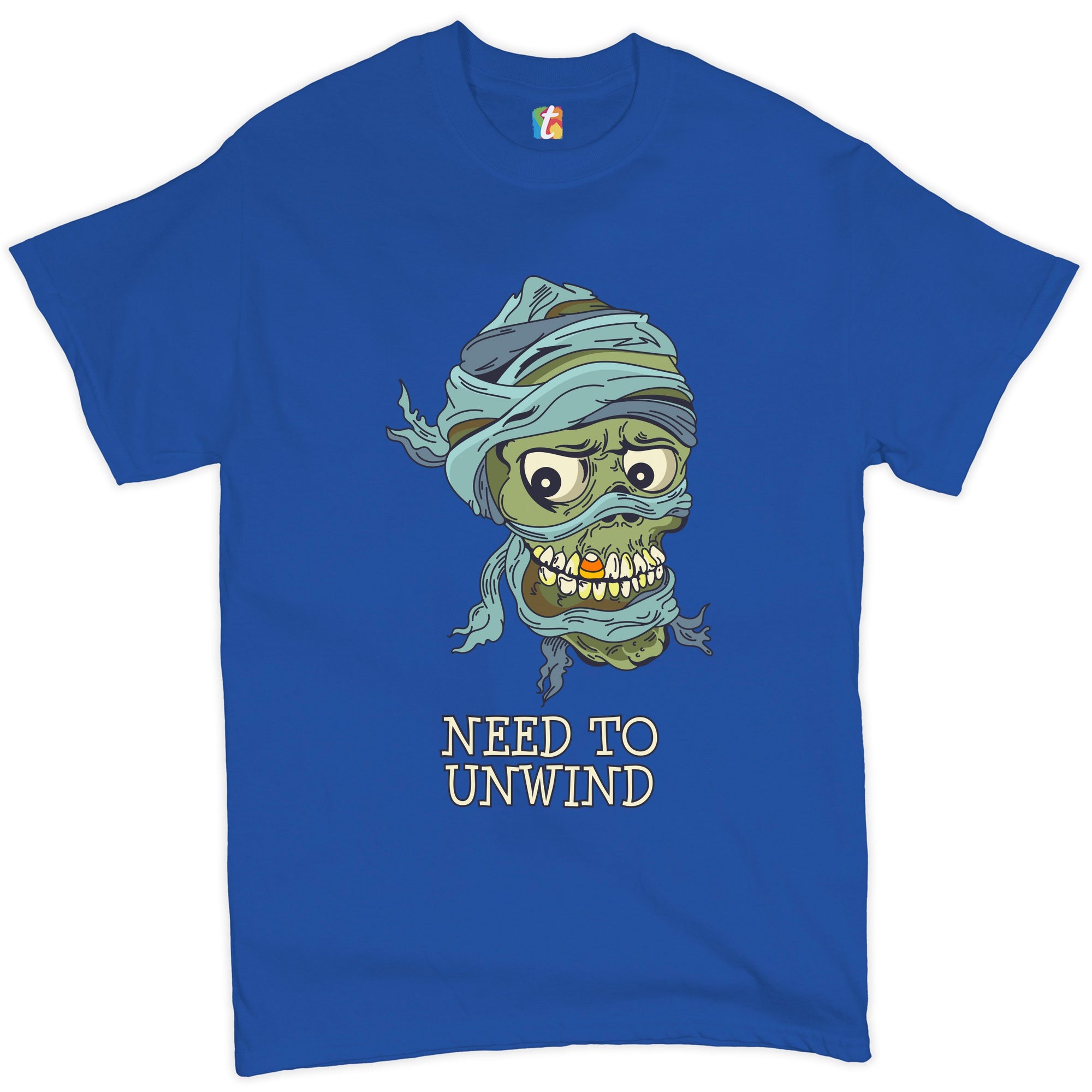 Need to Unwind T-shirt Funny Halloween Zombie Trick-or-Treat Men's Tee