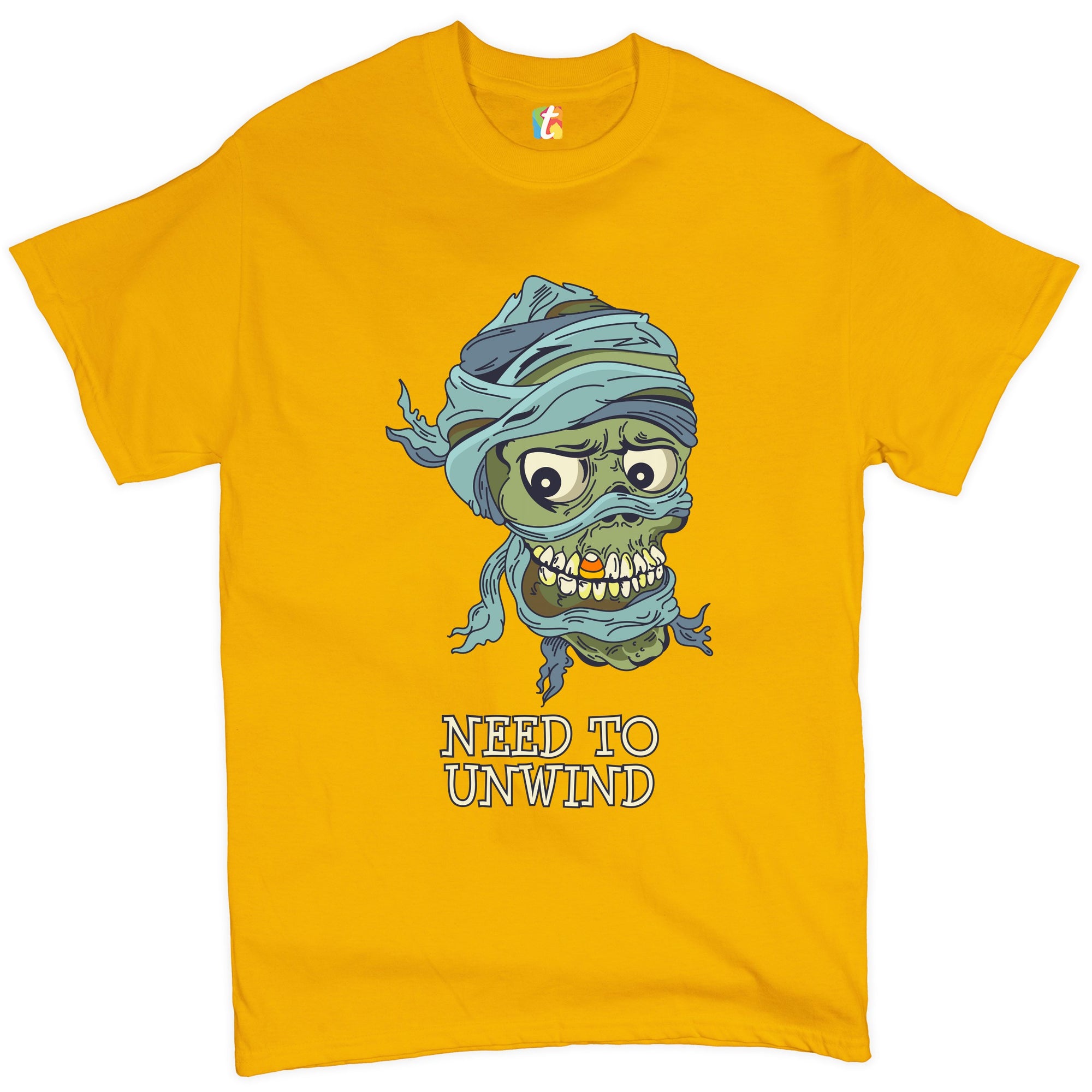 Need to Unwind T-shirt Funny Halloween Zombie Trick-or-Treat Men's Tee