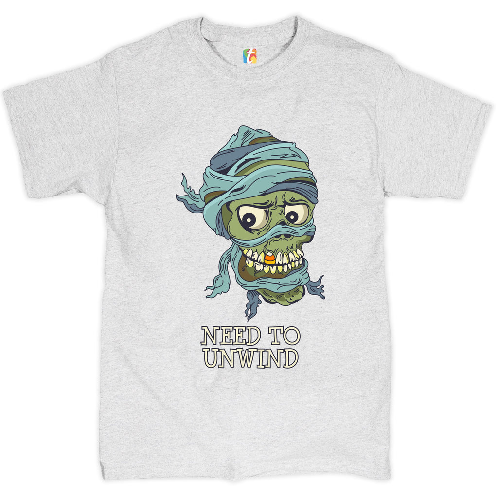Need to Unwind T-shirt Funny Halloween Zombie Trick-or-Treat Men's Tee