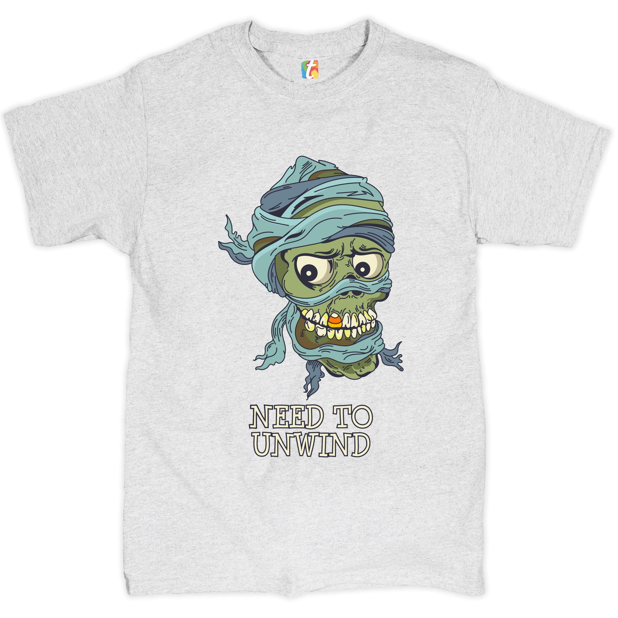 Need to Unwind T-shirt Funny Halloween Zombie Trick-or-Treat Men's Tee