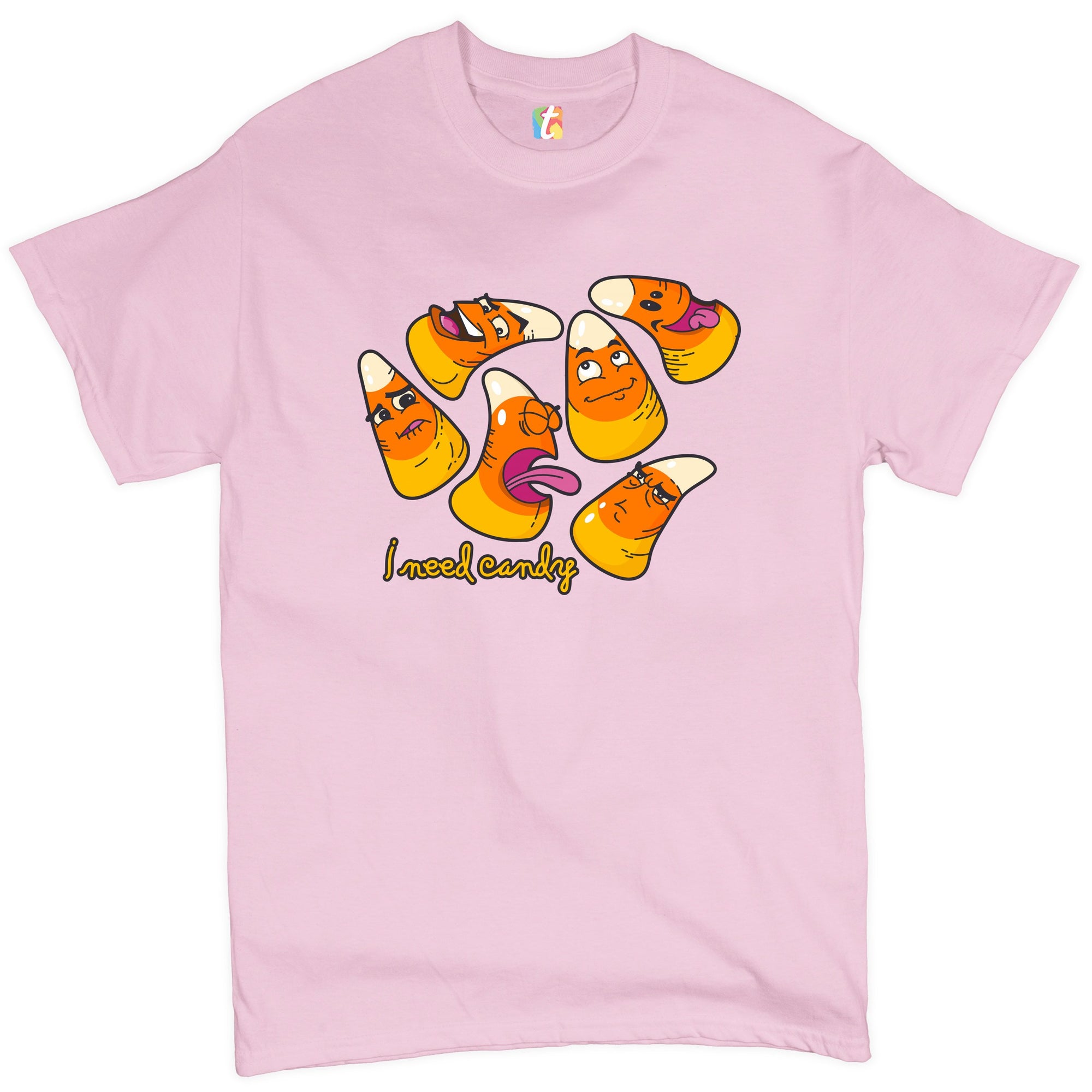 I Need Candy T-shirt Happy Halloween Trick-or-Treating Funny Men's Tee