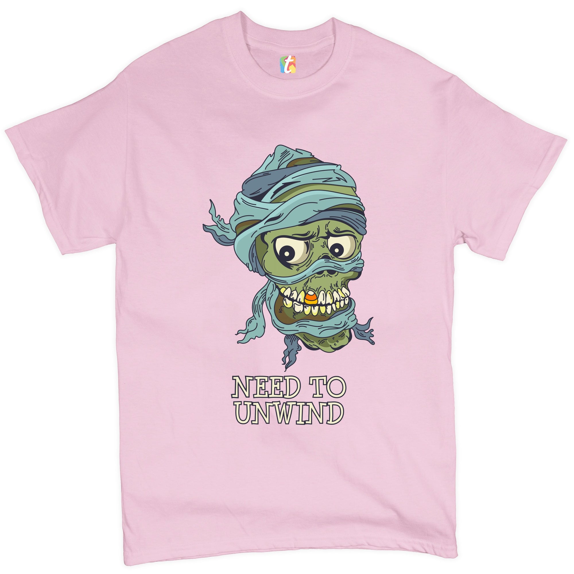 Need to Unwind T-shirt Funny Halloween Zombie Trick-or-Treat Men's Tee