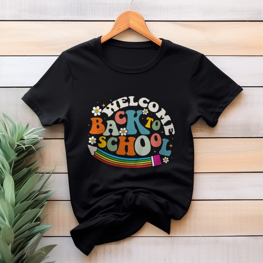 Welcome Back to School Retro Daisy Tee