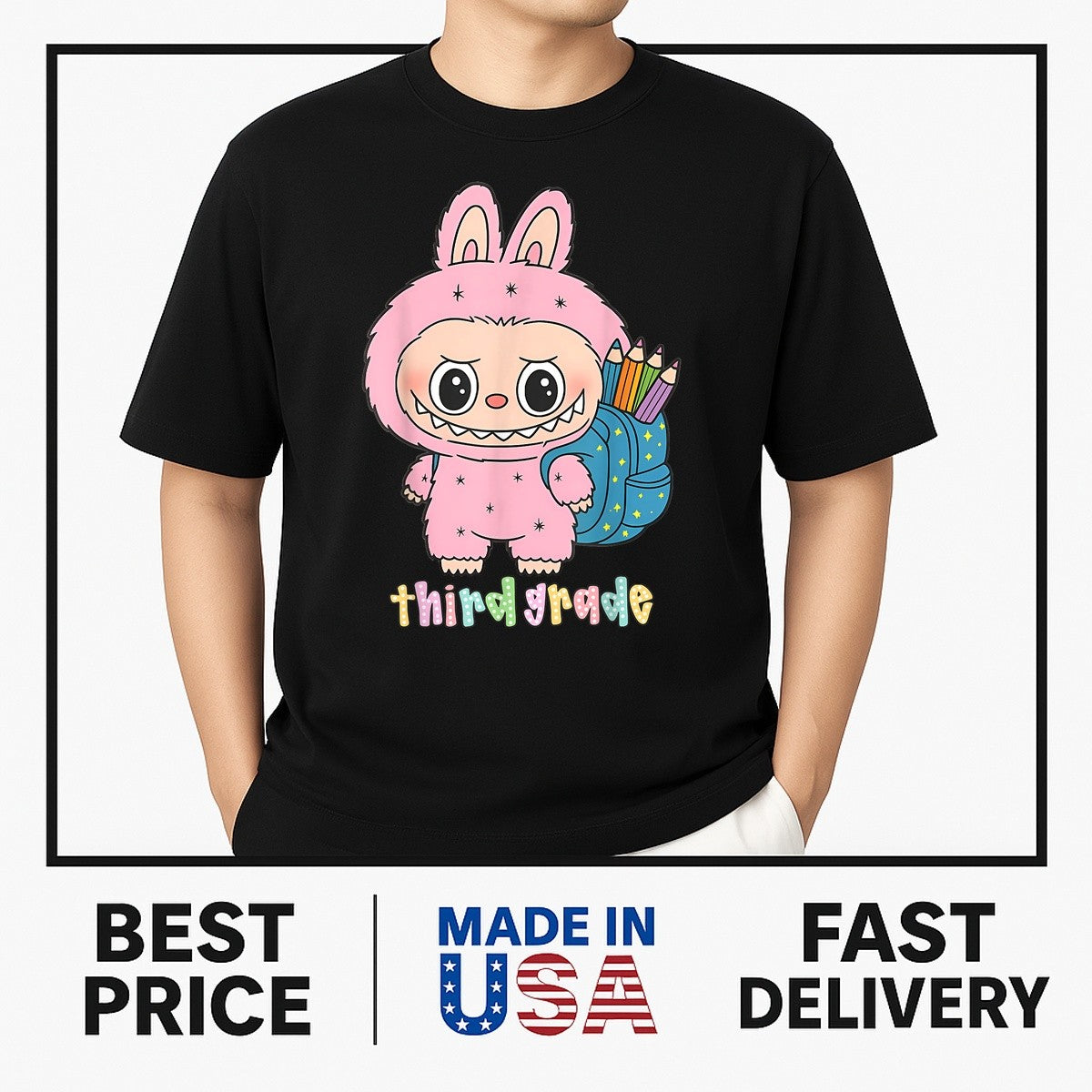 Labu Back To School Bubu Teacher Third Grade First Day T-Shirt ON TREND