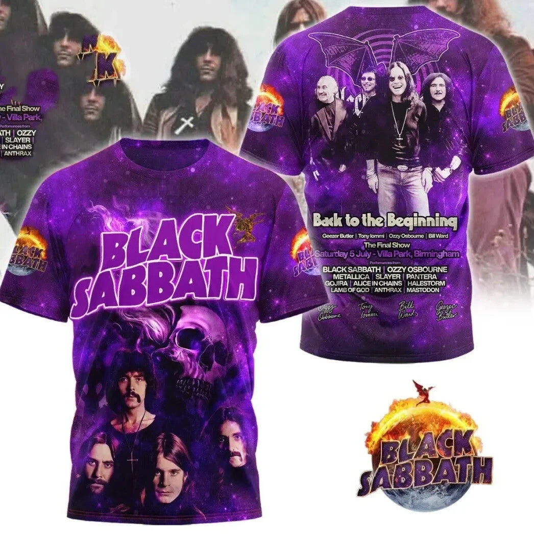 Black Sabbath Back To The Beginning Signature 3D T-Shirt