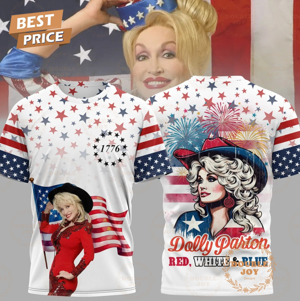 Dolly Parton Red, White, Blue 1776 Limited Edition T-Shirt