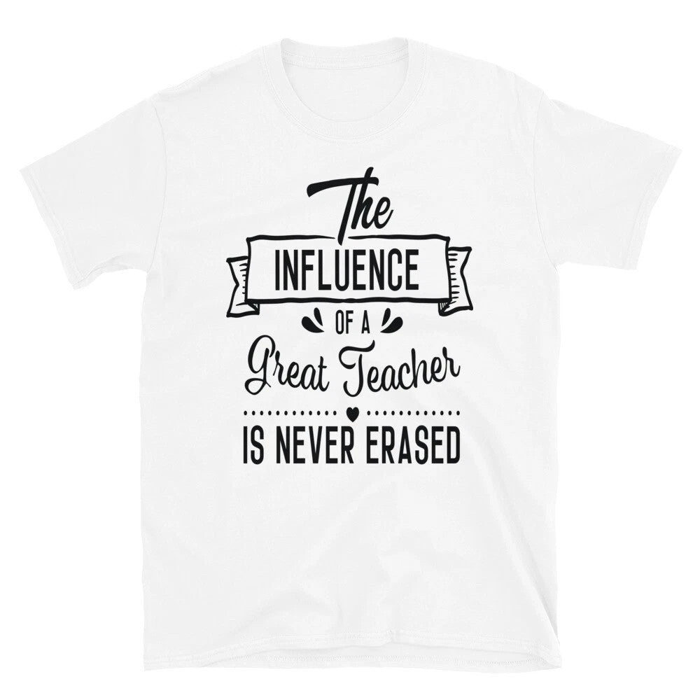 Great Tacher Back To School White T-Shirt