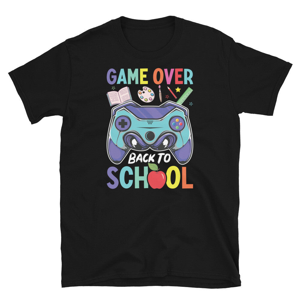 Game Over Back to School Students Teachers Education Short-Sleeve Unisex T-Shirt