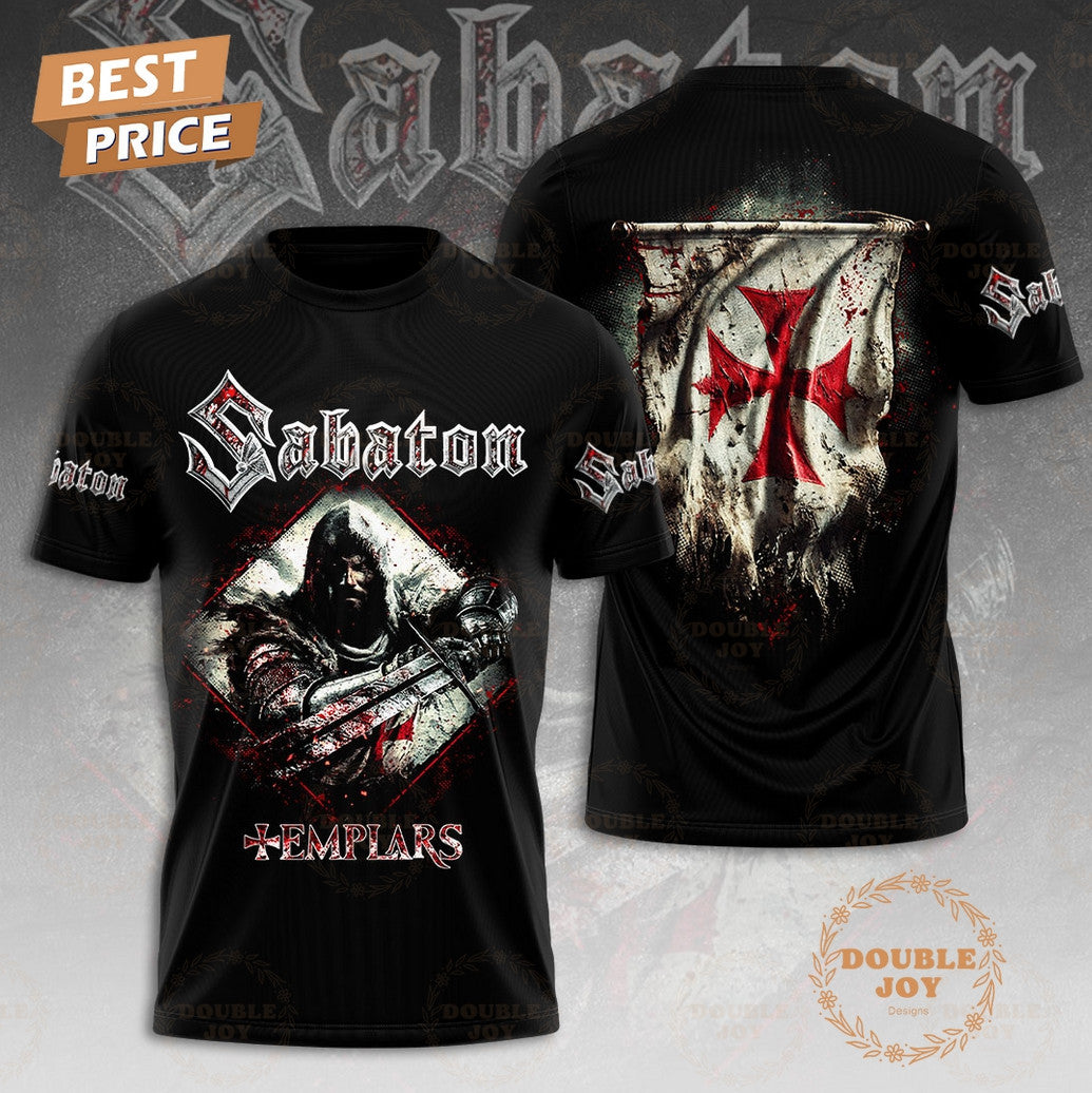 Sabaton Templars 2025 Limited Edition 3D T-Shirt