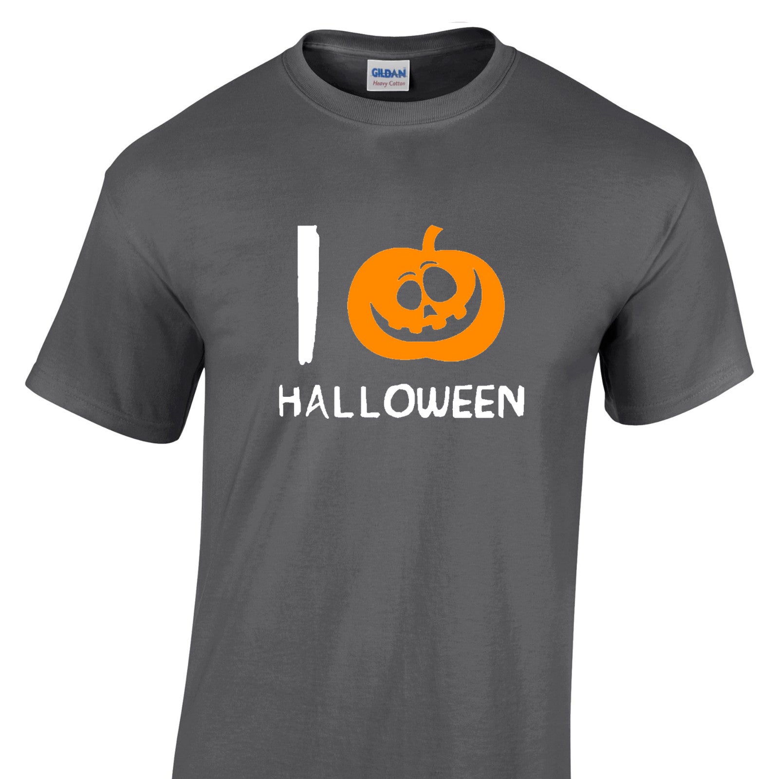 Mens I Love Halloween Tshirt - New Pumpkin Heart Trick Or Treat Costume T Shirt