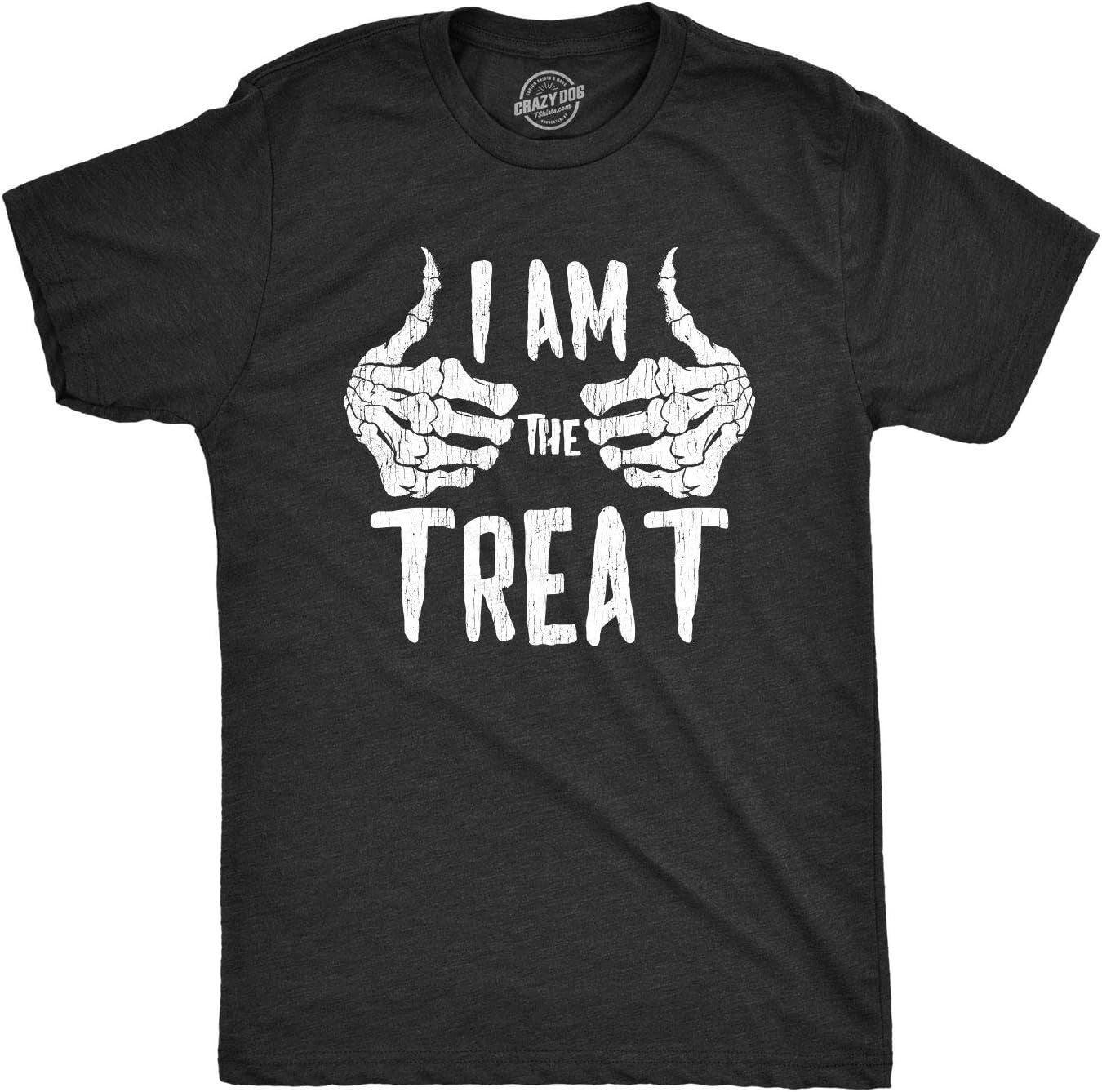 Mens I Am The Treat T Shirt Funny Trick Or Treat Halloween Tee
