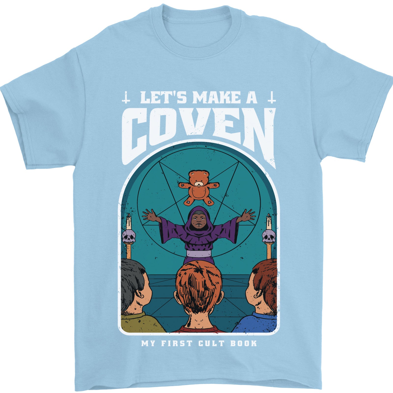 Lets Make a Coven Halloween Satanic Horror Mens T-Shirt 100% Cotton