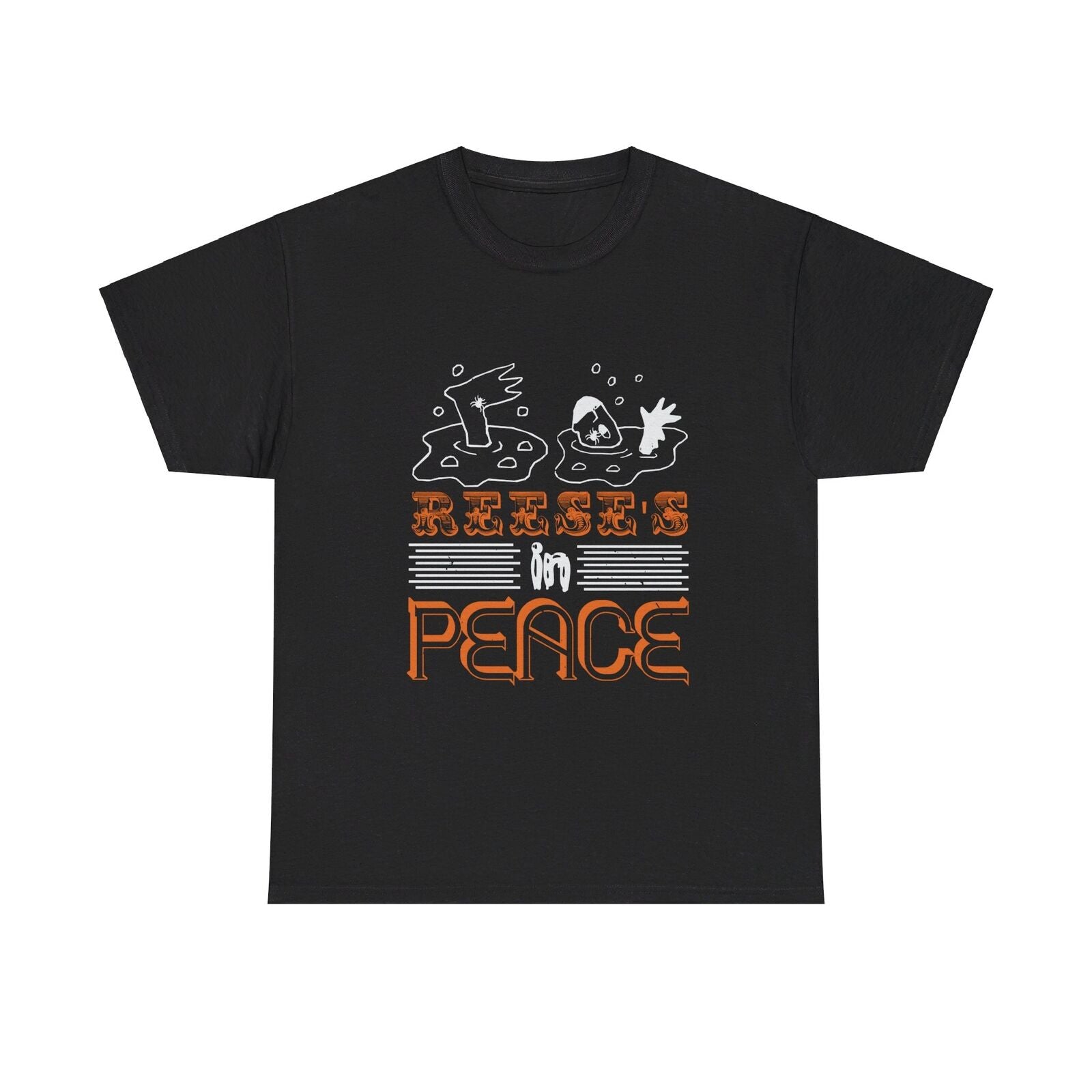 Reese's in Peace funny t shirt Halloween Candy spiders trick or treat costume
