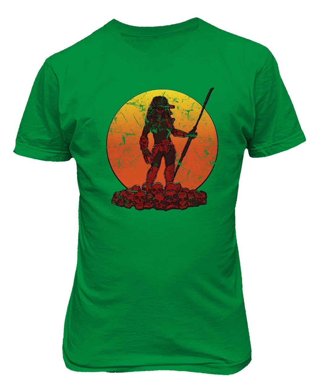 Predator Sunset Horror Scary Shirt Hunter Fall Halloween Men's T-Shirt