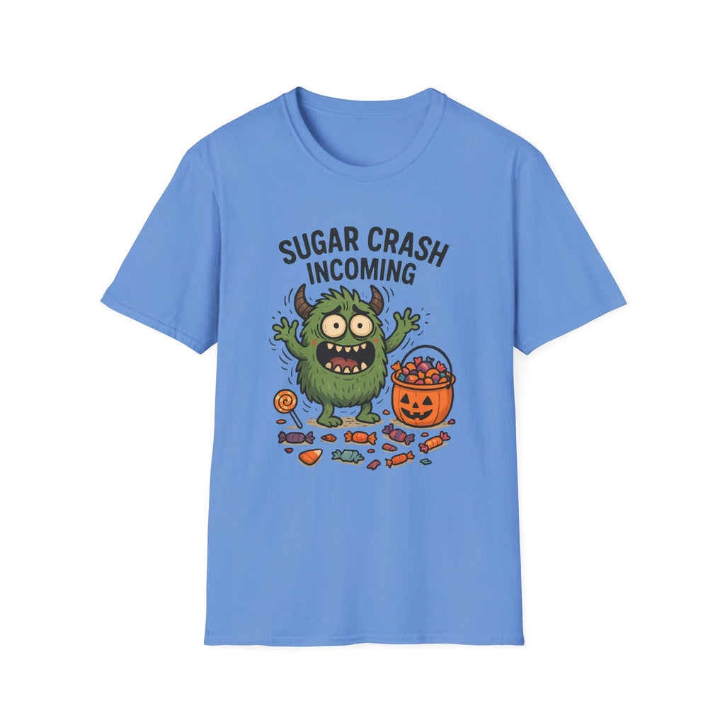 Unisex Softstyle T-Shirt – Funny Halloween Tee, Monster , Trick or Treat Candy