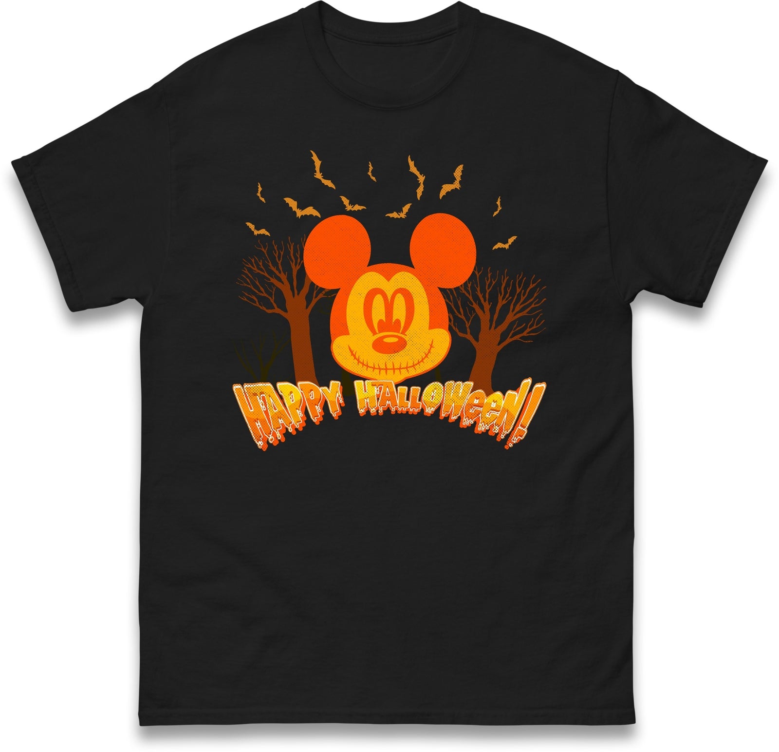 Happy Halloween Aesthetic Cartoon Design Tee,Halloween Night party Unisex Gift
