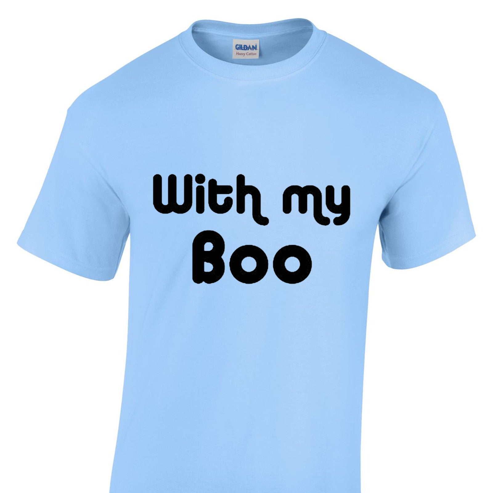 Mens Halloween Tshirt - With My Boo Party Night Trick Or Treat Costume T Shirt