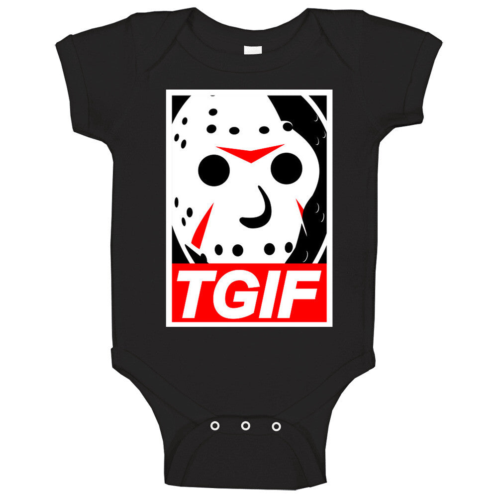 Tgif Jason Vorhees Horror Freddy Halloween Baby One Piece