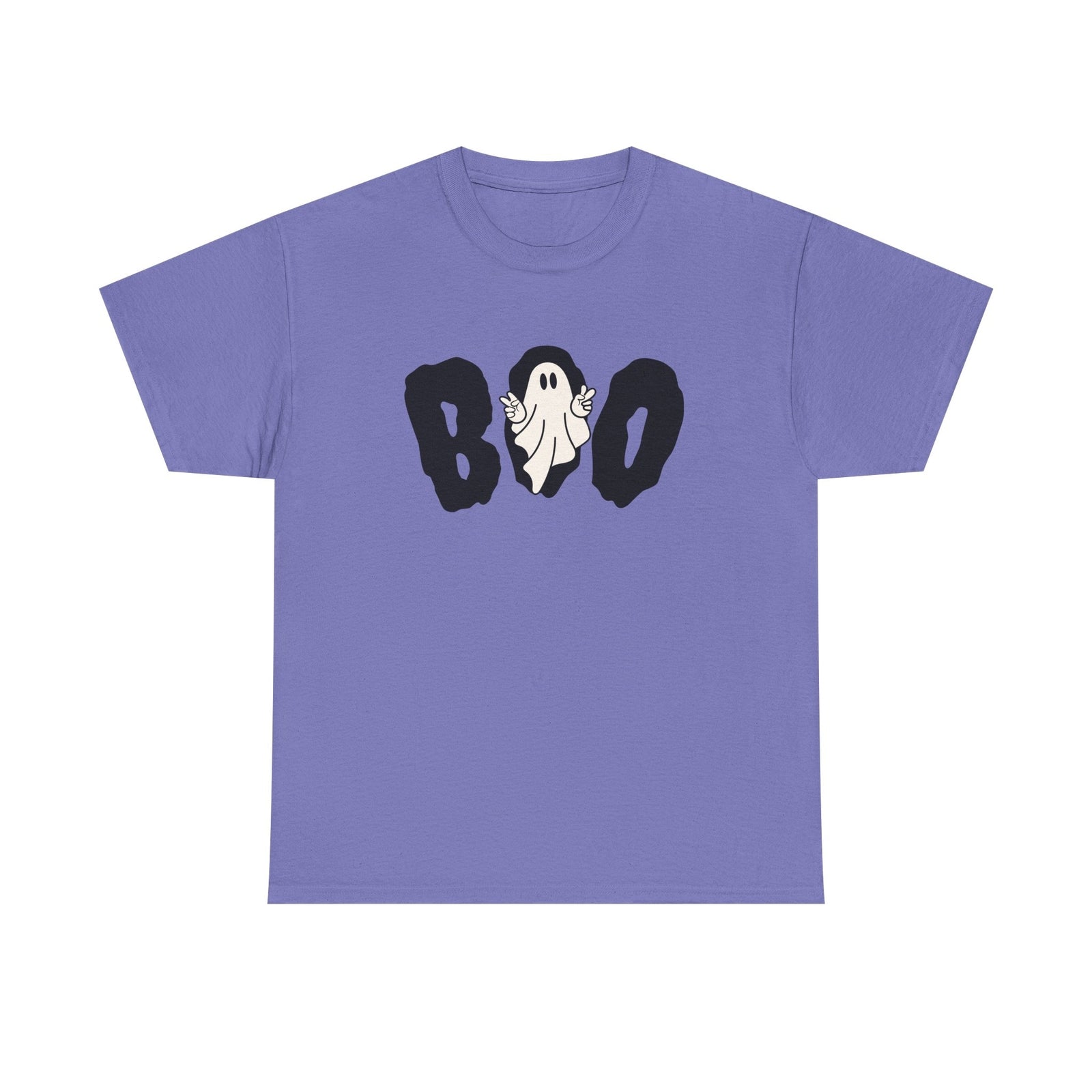 Boo Ghost Unisex Tee Retro Fun Halloween Shirt Spooky Apparel Trick or Treat Top