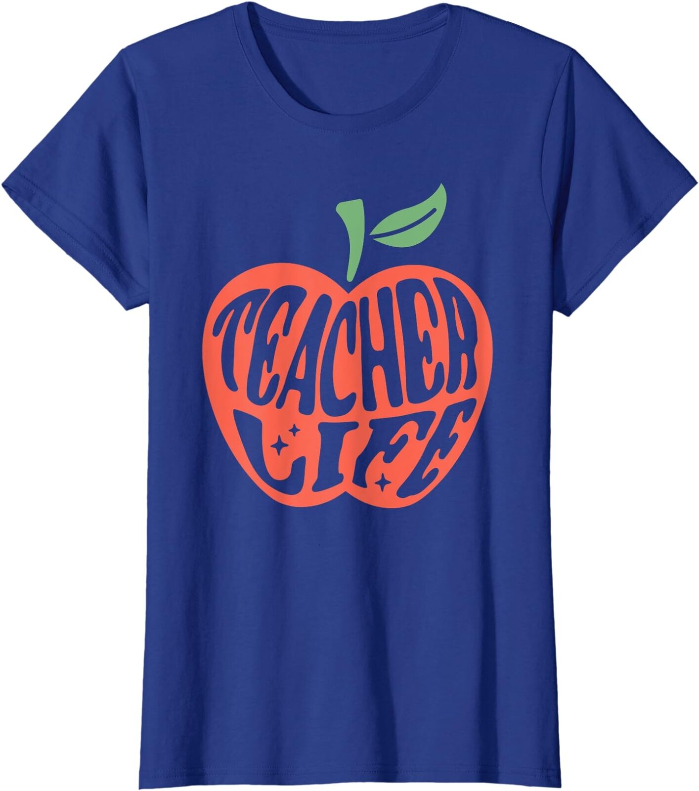 First Day of School Teacher Life Happy Back to School Ladies' Crewneck T-Shirt