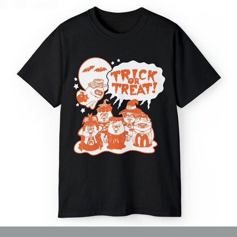 Retro Vintage 1993 Mc donalds Halloween Trick Or Treat Unisex T Shirt S-5XL