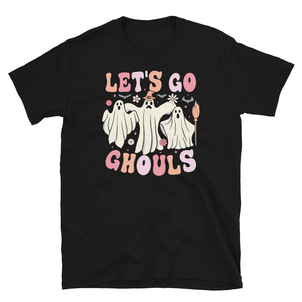 Let’s Go Ghouls Haloween Ghosts Trick or Treat Short-Sleeve Unisex T-Shirt