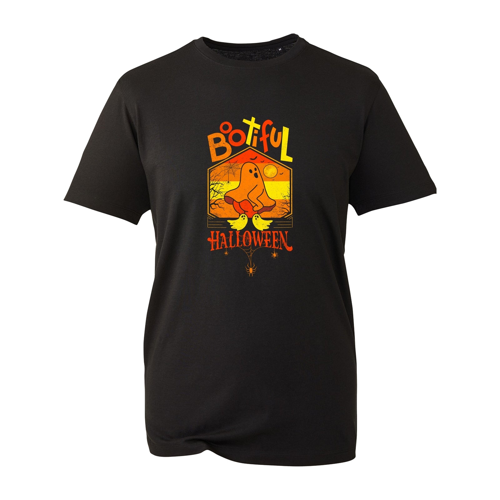 Bootiful Boo Funny Halloween T-Shirt Funny Pumpkin Trick Or Treat Vintage Sunset
