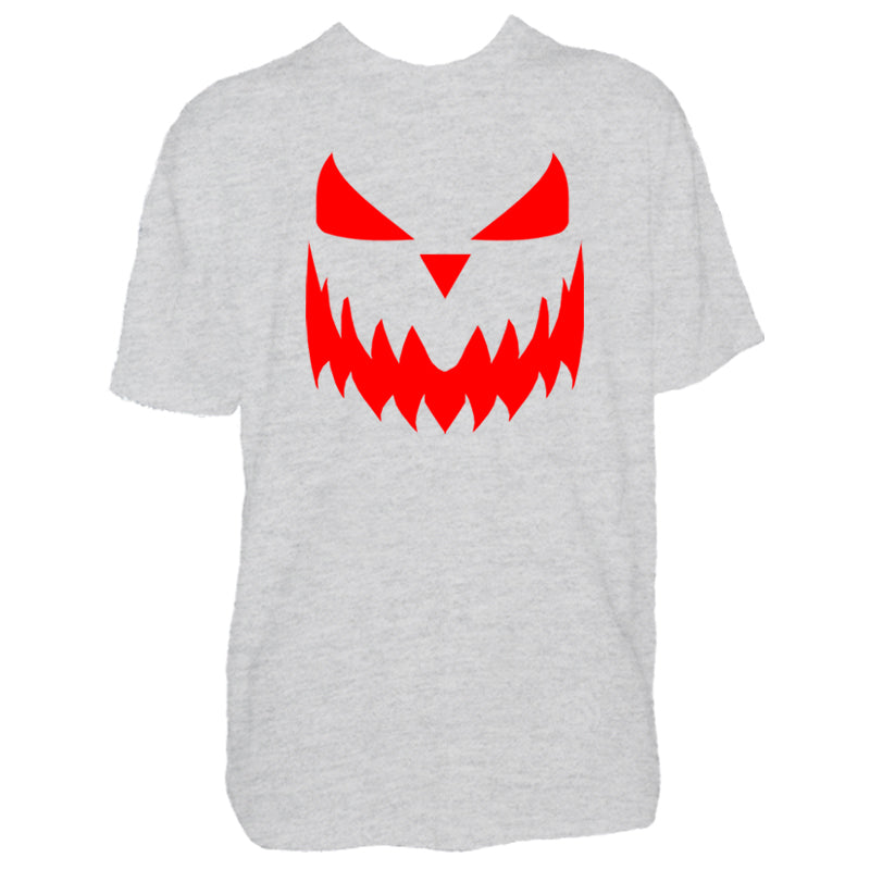 Mens Halloween Pumpkin Face Tshirt - New Scary Trick Or Treat Costume Shirt