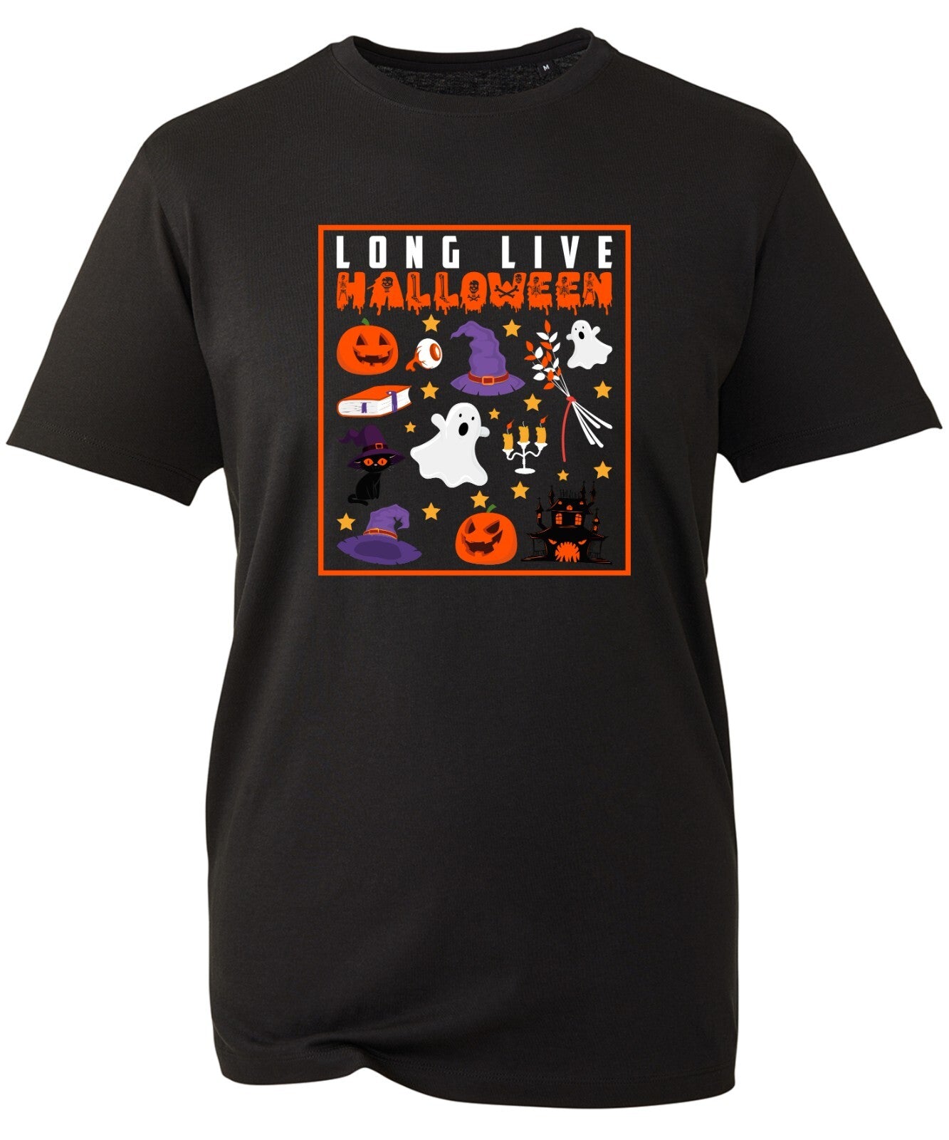 Long Live Halloween T-Shirt Horror Witch Cats Magic Scary Nightmare Ghost Boo