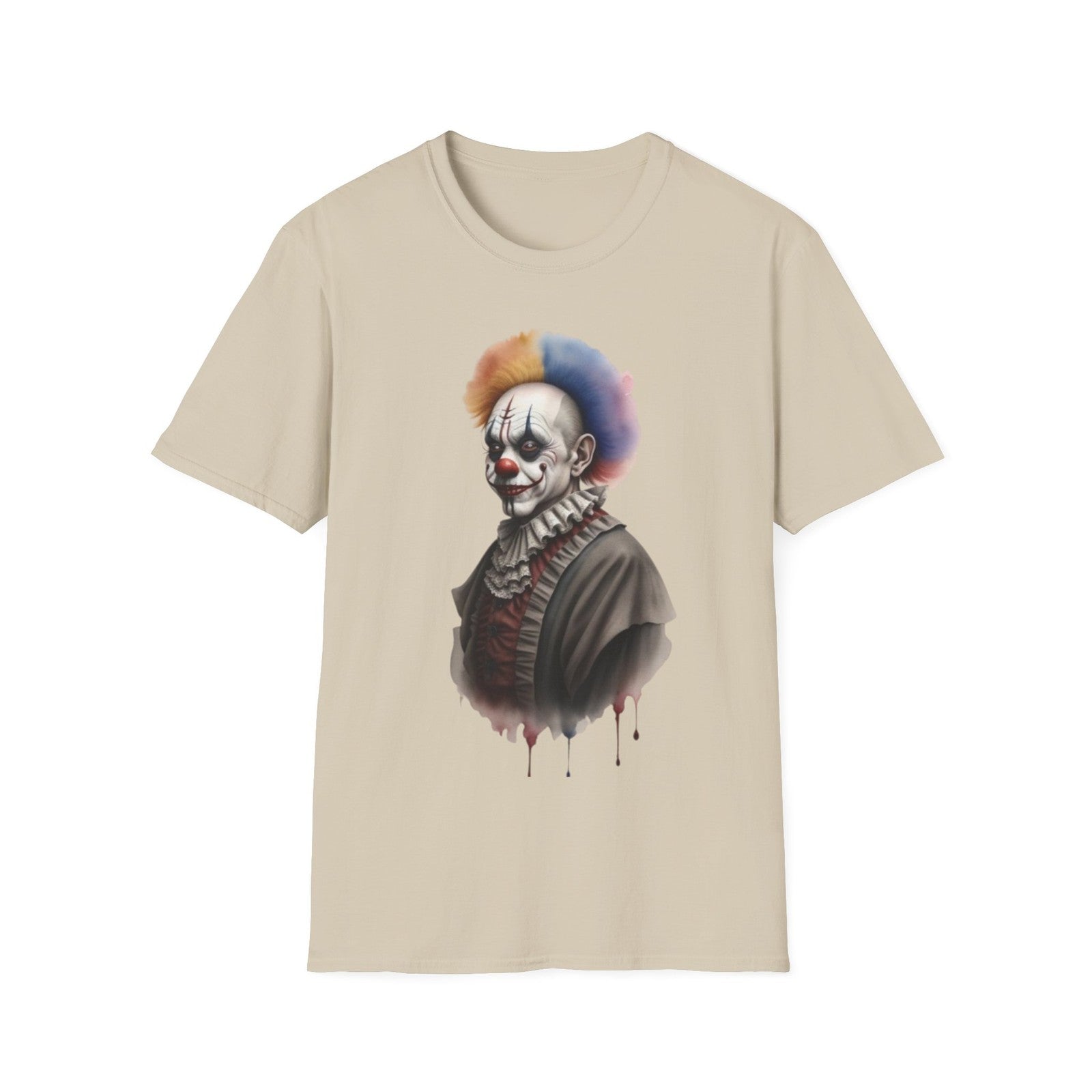 Scary Clown Unisex T-Shirt, Halloween Tee, Creepy Circus Shirt, Horror T-Shirt