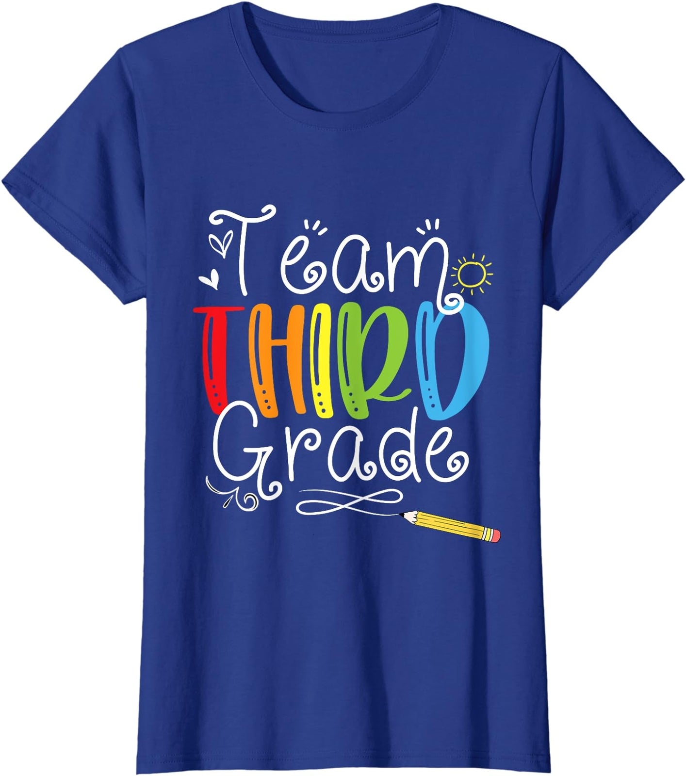 Back To School Team Third Grade School Humor Gift Ladies' Crewneck T-Shirt