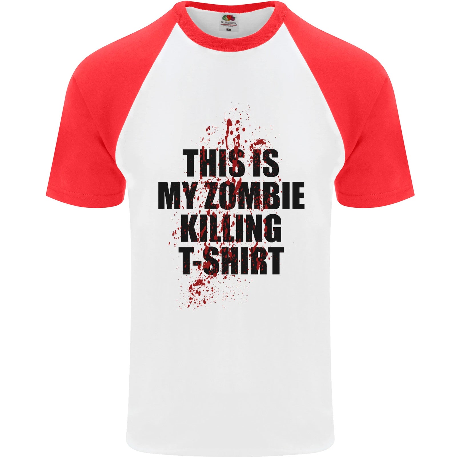 This Is My Zombie Killing Halloween Horror Mens S/S Baseball T-Shirt