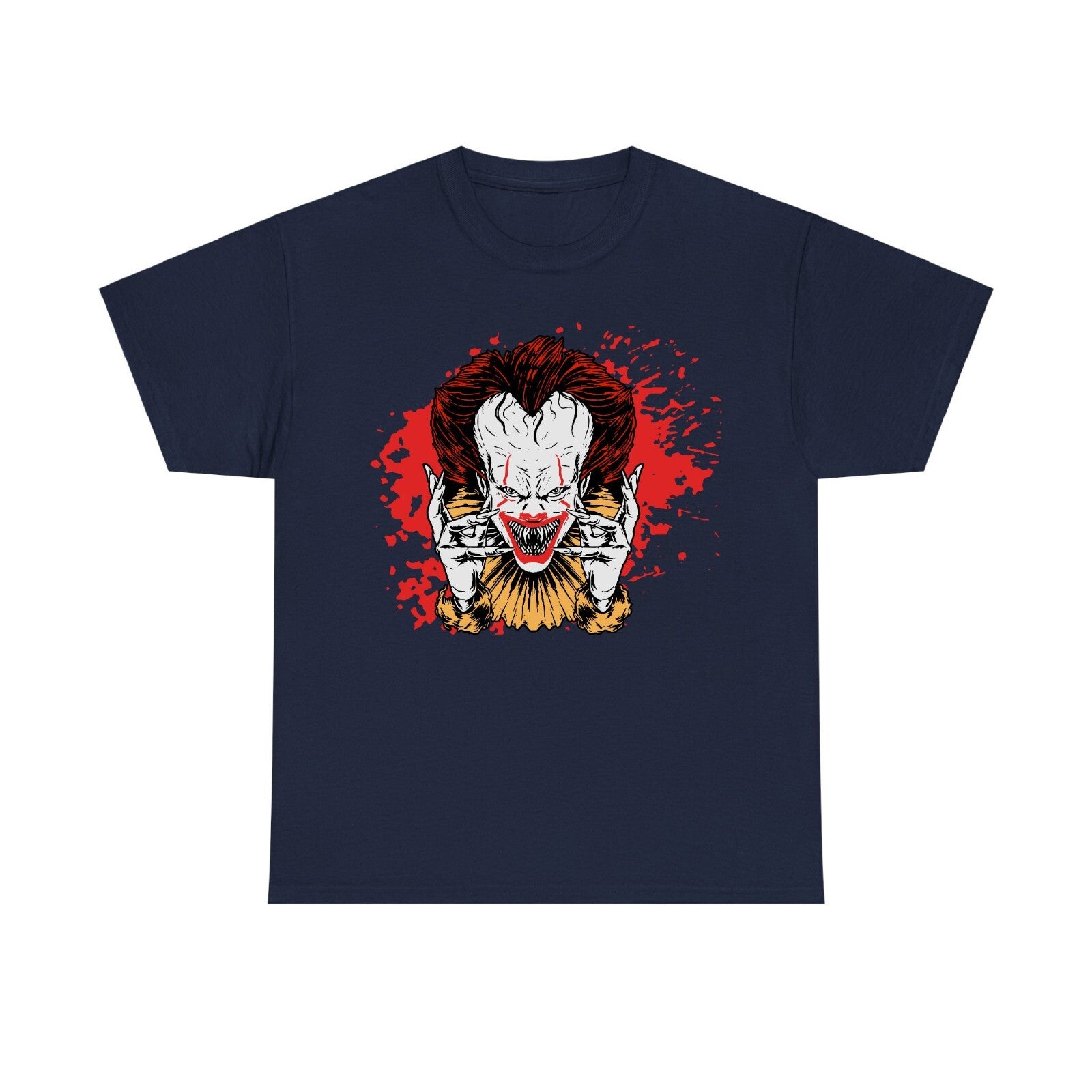 Pennywise Halloween T Shirt, Scary Clown T Shirt, Spooky Unisex Adults and kids