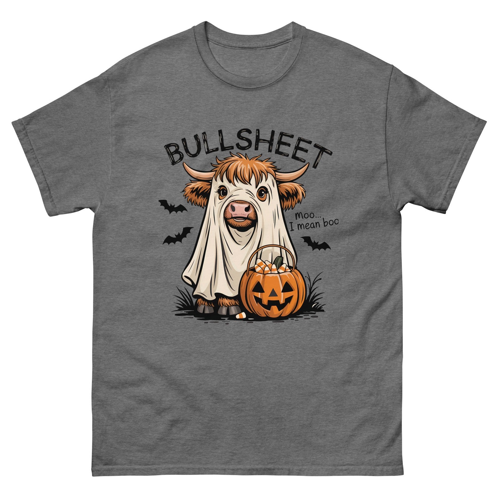 Bullsheet Funny Mens Halloween Trick Or Treat Sarcastic T-Shirt 100% Cotton Tee