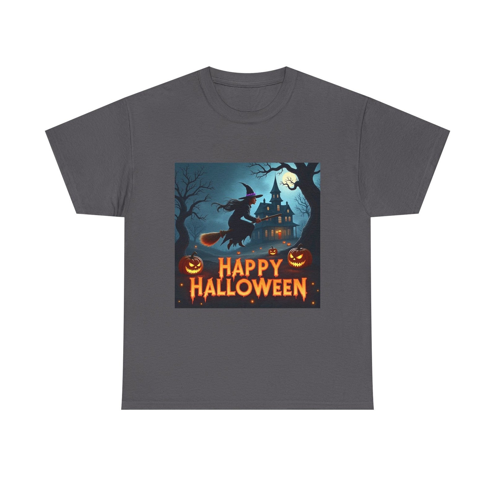 Happy Halloween Unisex Tee, Pumpkin Costume T-Shirt, Trick or Treat Shirt, Scary