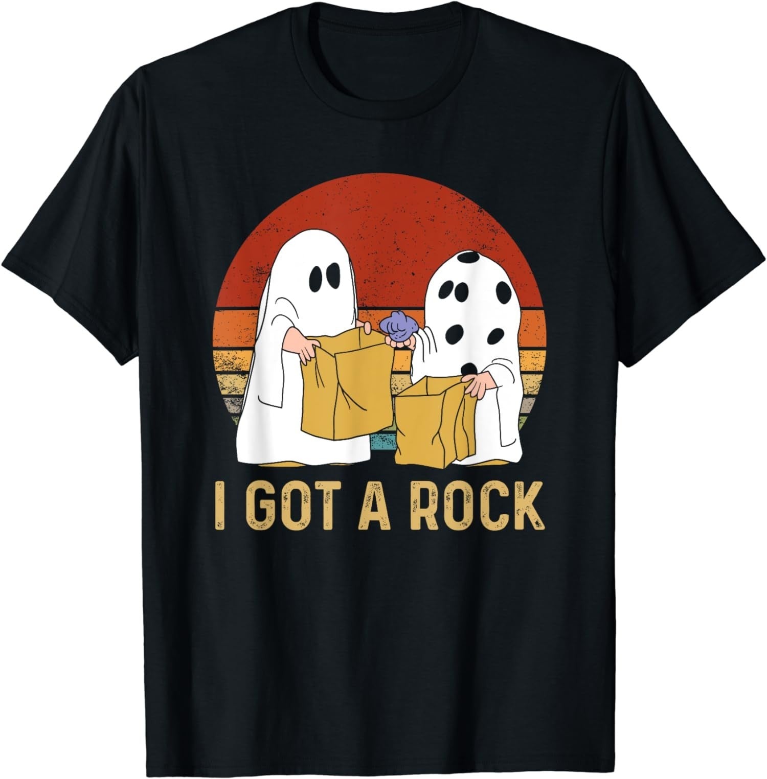 I Got A Rock Ghost Shirt | Funny Halloween Tee | Trick Or Treat Unisex T-Shirt
