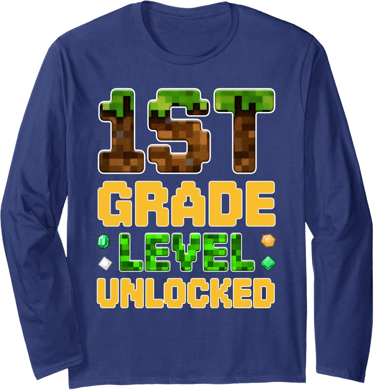 Back to School 1st Grade Gamer First Day of Class Long Sleeve Tshirt