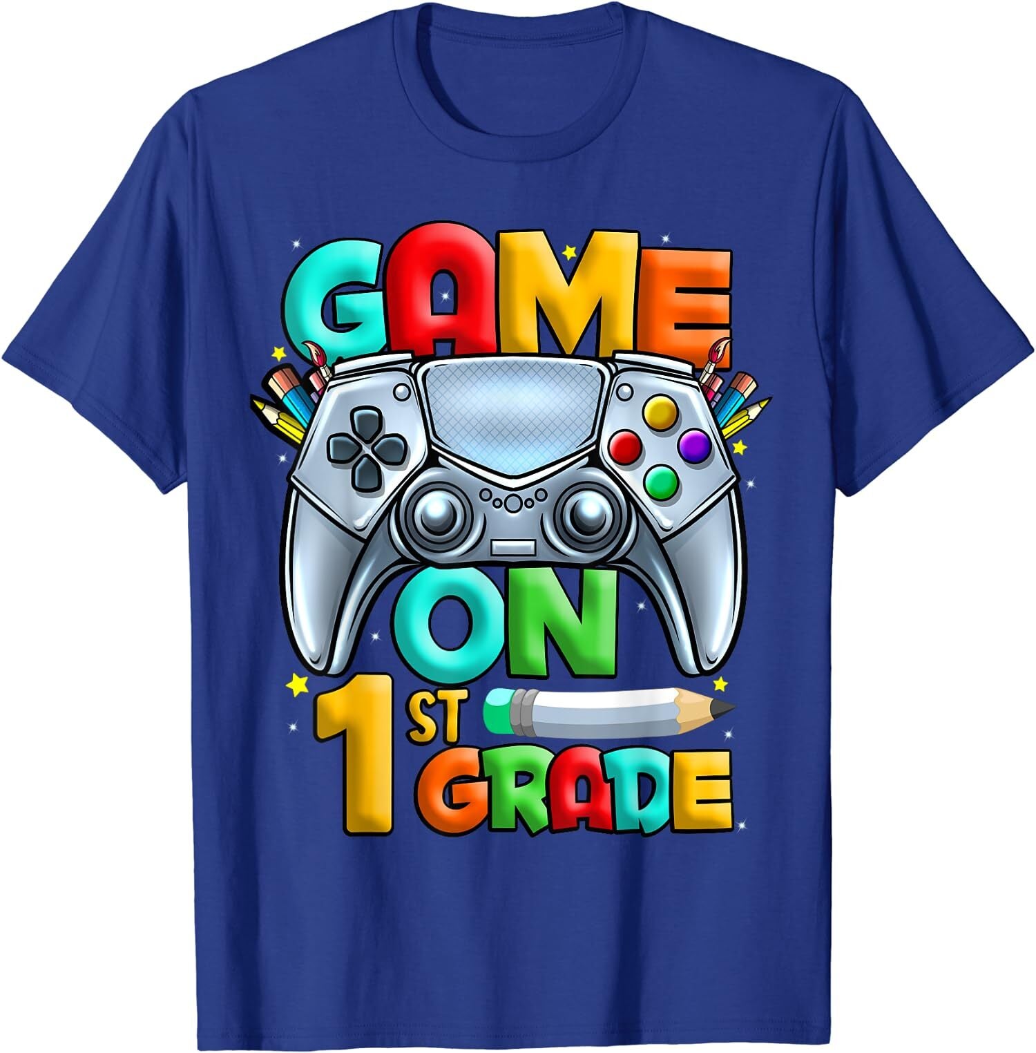 Game On 1st Grade Back To School Level Unlocked Gift Unisex T-Shirt
