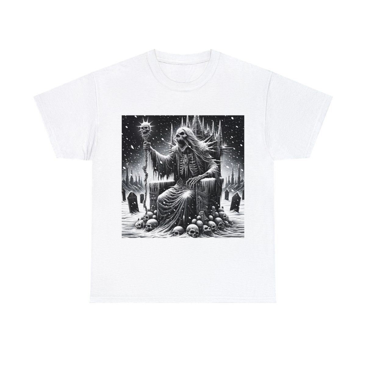 Unisex Adult T Shirt Scary Horror Christmas Holiday Party Weird Death Metal Tee