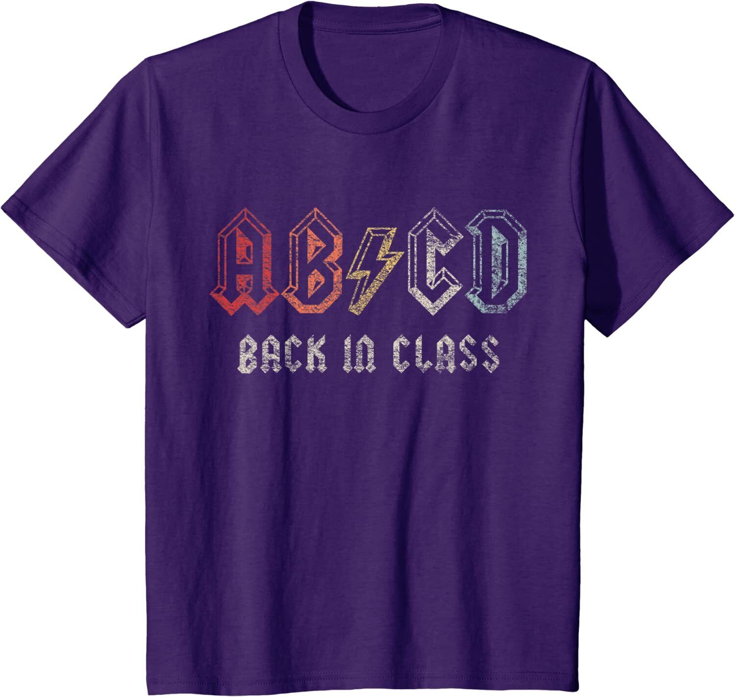 Retro ABCD Alphabets Back In Class Back To School Youth Unisex T-shirt